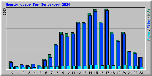 Hourly usage for September 2024